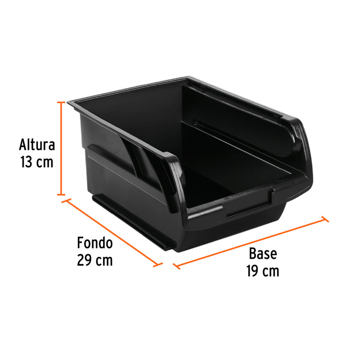 Gaveta apilable de plástico, 25 x 17 x 11 cm, Truper 10890 GAV-3