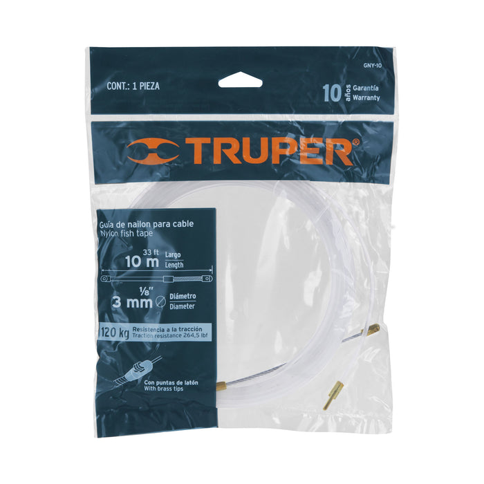 Guía de nylon de 10 m para cable, Truper 17755 GNY-10