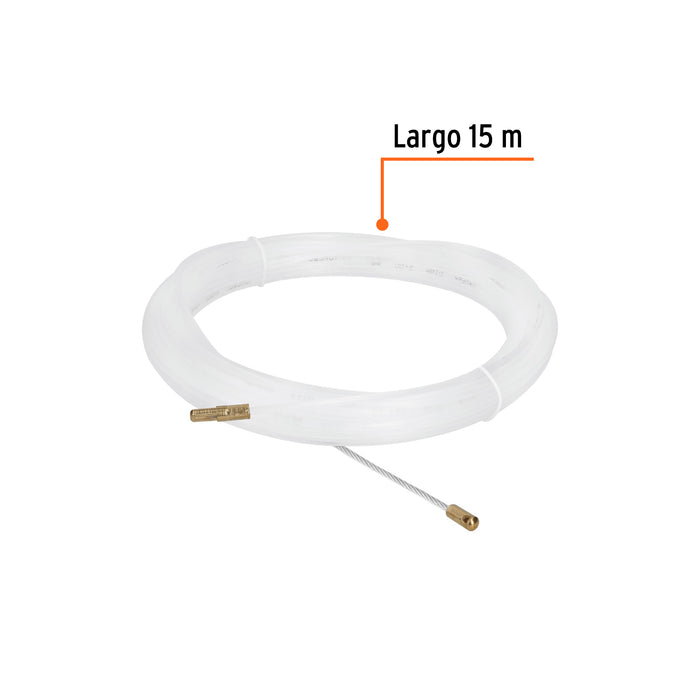 Guía de nylon de 15 m para cable, Truper 17756 GNY-15