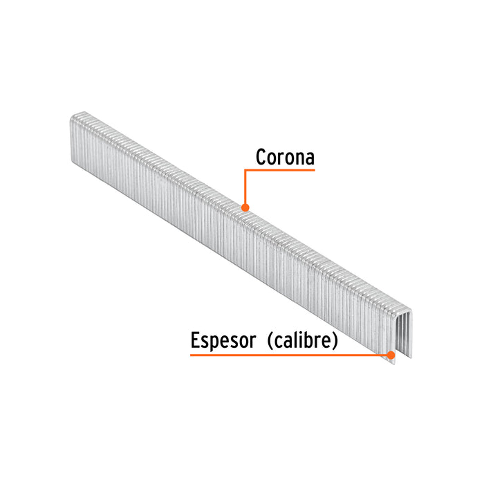 Caja con 5000 grapas corona 1/4' calibre 18, 13mm p/ENNE-120 Código: 18270