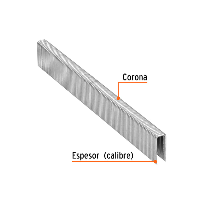 Caja con 5000 grapas corona 1/4' calibre 18, 16mm p/ENNE-120 Código: 18271