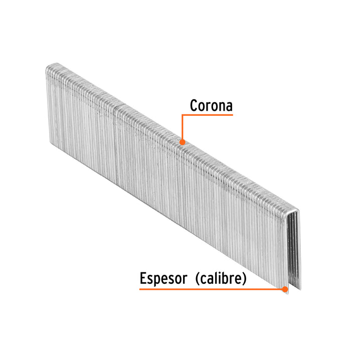 Caja con 5000 grapas corona 1/4' calibre 18, 28mm p/ENNE-120 Código: 18275