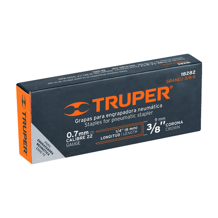 Caja con 5000 grapas corona 3/8' calibre 22, 6mm p/ENNE-70 Código: 18282