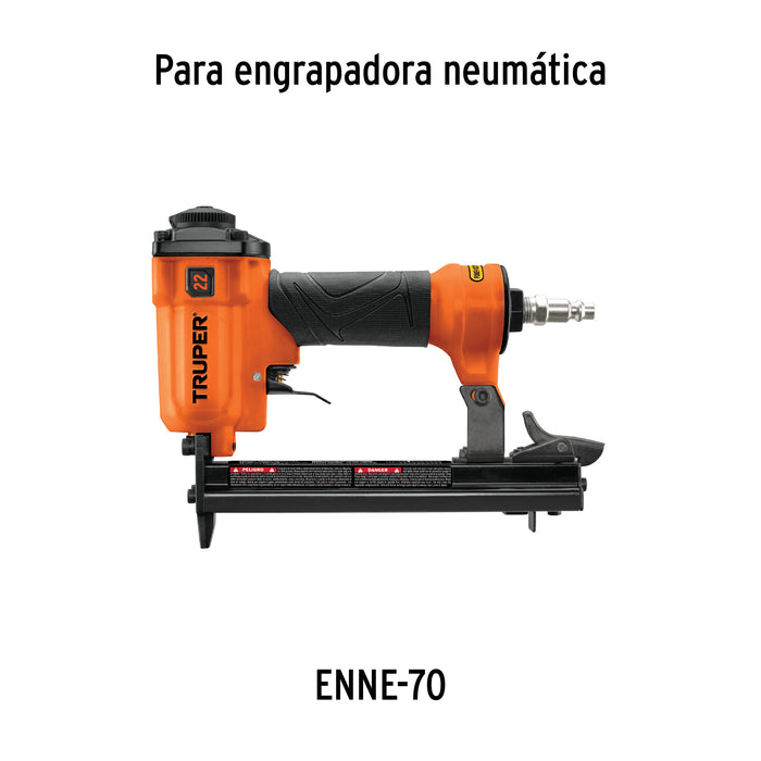 Caja con 5000 grapas corona 3/8' calibre 22, 8mm p/ENNE-70 Código: 18283
