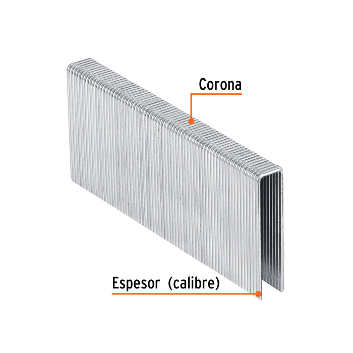 Caja con 1000 grapas corona 7/16' cal. 16, 45mm p/ENNE-160 Código: 13348