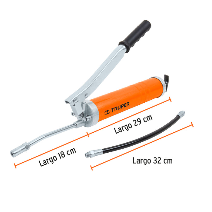 Inyectora de grasa 14 oz, 10000 PSI con grip antiderrapante 14861 GRAS-15