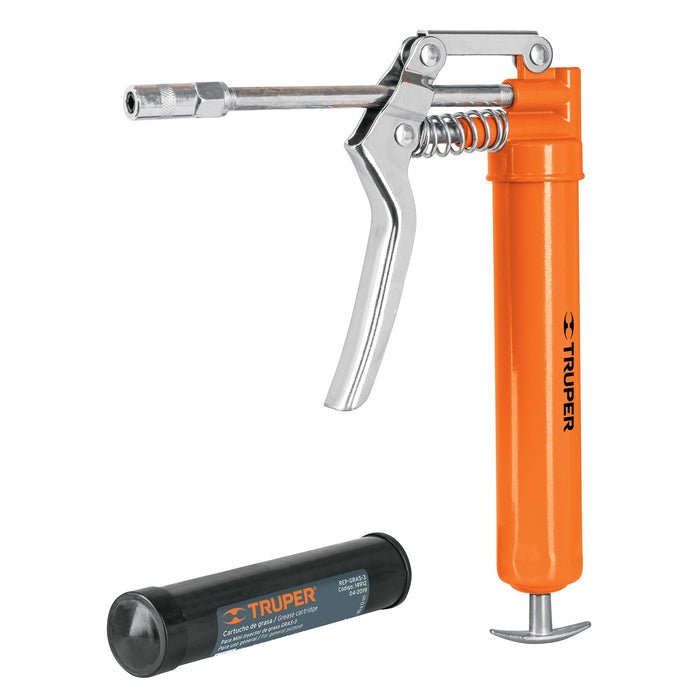 Mini inyector de grasa 3 oz, 3000 PSI, Truper 14911 GRAS-3