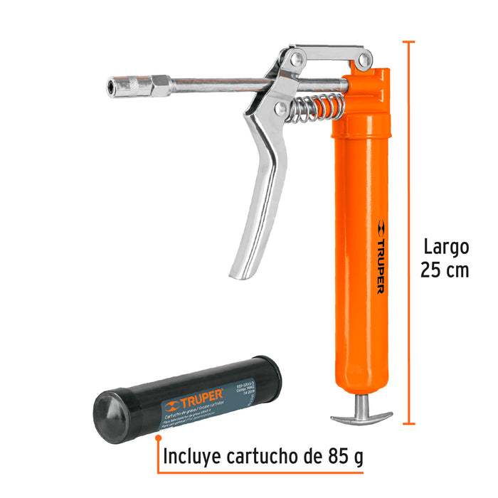 Mini inyector de grasa 3 oz, 3000 PSI, Truper 14911 GRAS-3