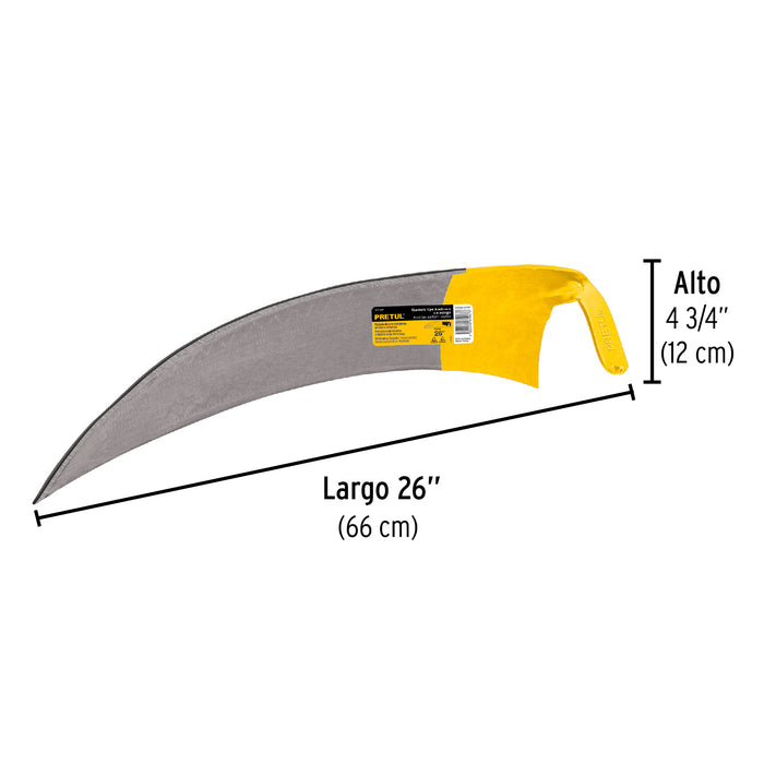 Guadaña tipo austriaca de 26' sin mango, Pretul 27040 GT-26P