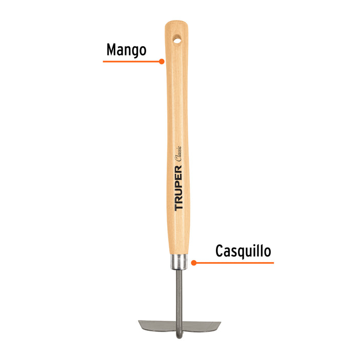 Azadón para jardín, mango de 12-1/4', Truper 15038 GTL-HO