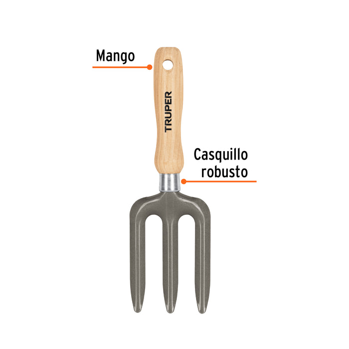 Bieldo para jardín, mango de 6', Truper 15026 GTS-FO