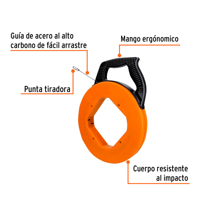Guía de acero de 30 m para cable, Truper 17752 GUIA-30