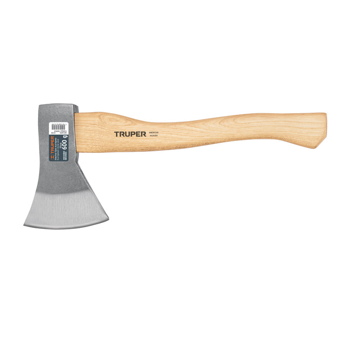 Hacha europea, 600 g, mango hickory 14', Truper 14954 HE-600