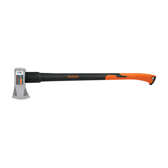 Hacha Michigan 4 lb, mango fibra de vidrio 34', Truper 11133 HM-4FX