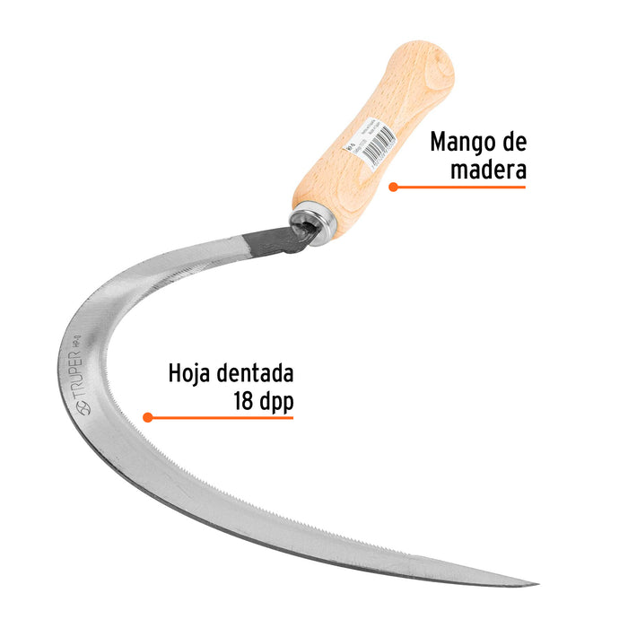 Hoz dentada # 0, 16', Truper 15120 HP-0