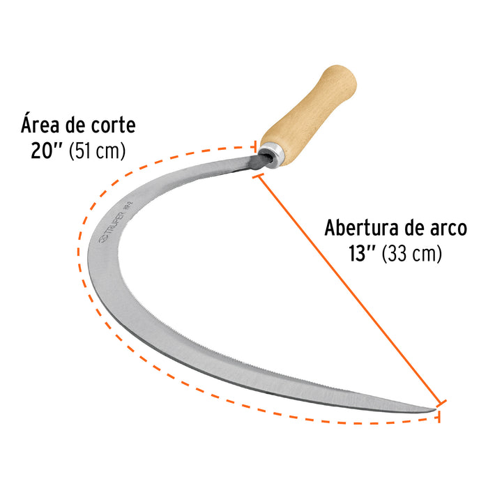 Hoz dentada # 2, 20', Truper 15122 HP-2