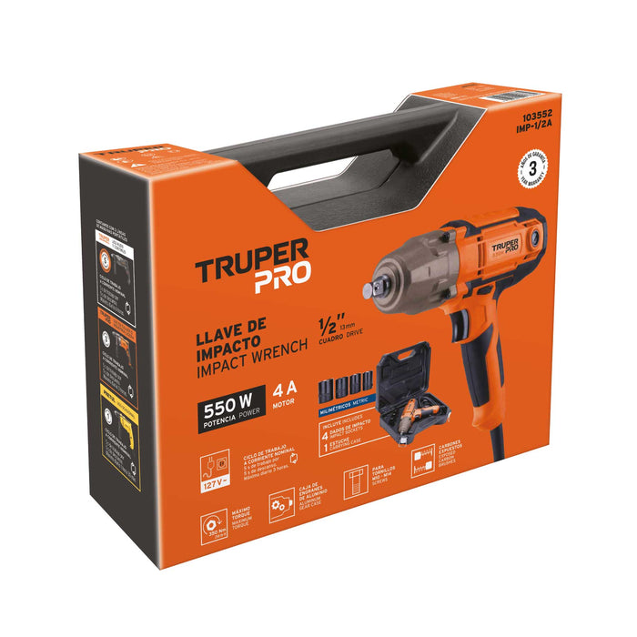 Llave de impacto 1/2", 550 W 103552 (IMP-1/2A)
