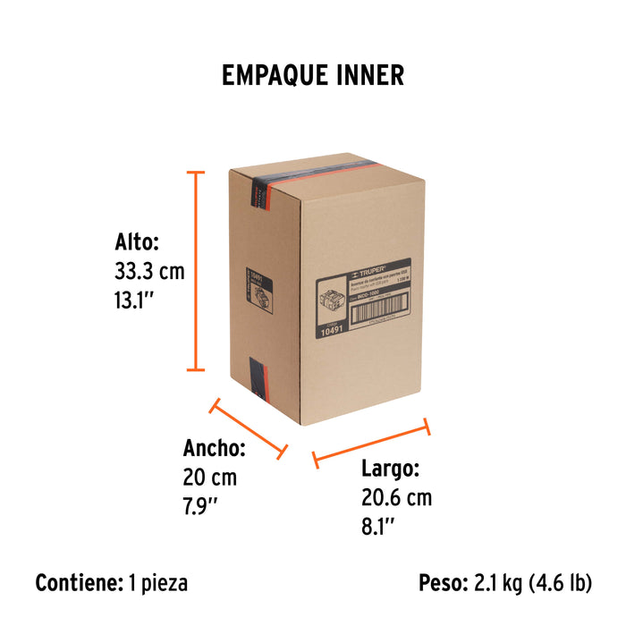 Inversor de corriente de 1200 W con puertos USB, Truper 10491 INCO-1000