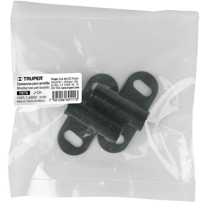 Juego de 2 chumaceras para carretillas Truper de 2 llantas 100159 J-CH-2W