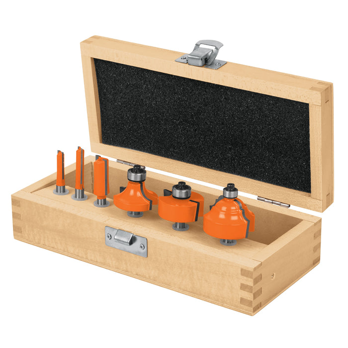 Juego de 6 brocas para router, Truper 11359 JBROU-6
