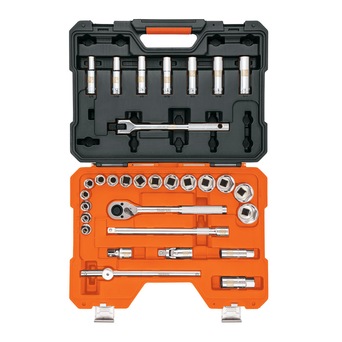 Juego de 31 herramientas cuadro 1/2' std para mecánico Código: 102260