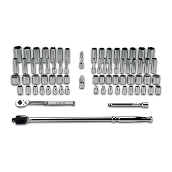 Juego de 73 herramientas cuadro 3/8' std y mm para mecánico Código: 102389