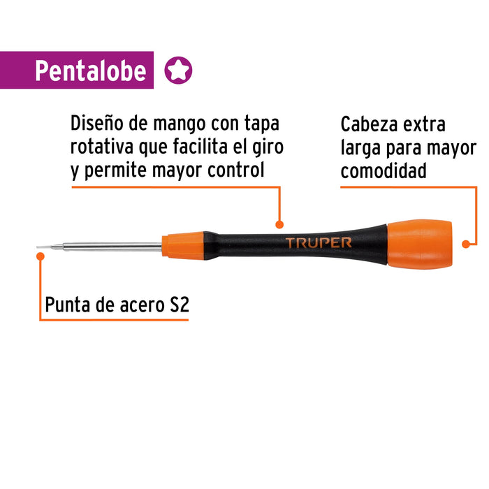 Desarmador de precisión pentalobe PL1 mango ergonómico 100697 JOY-E1
