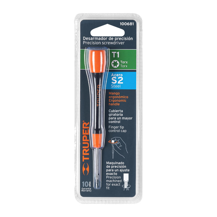 Desarmador de precisión punta torx T1 mango ergonómico 100681 JOY-T1