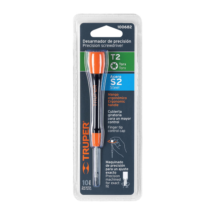 Desarmador de precisión punta torx T2 mango ergonómico 100682 JOY-T2