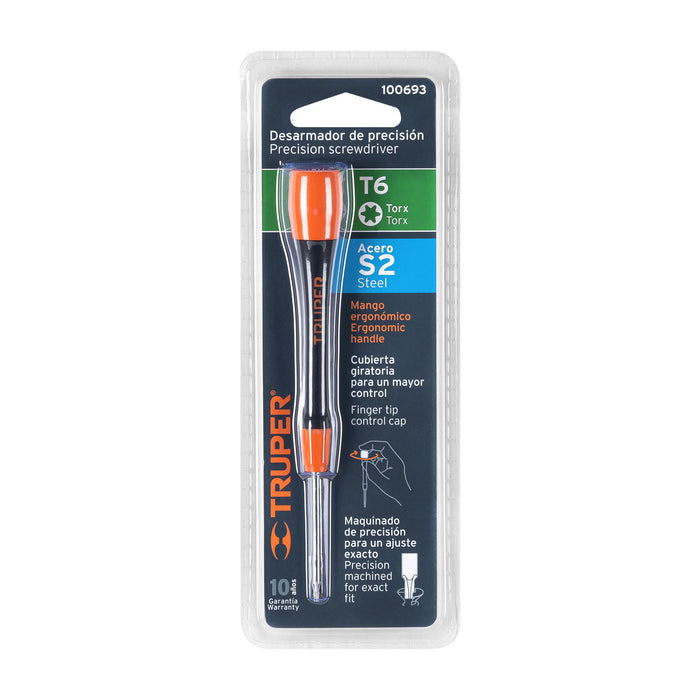 Desarmador de precisión punta torx T6 mango ergonómico 100693 JOY-T6