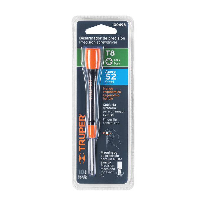 Desarmador de precisión punta torx T8 mango ergonómico 100695 JOY-T8