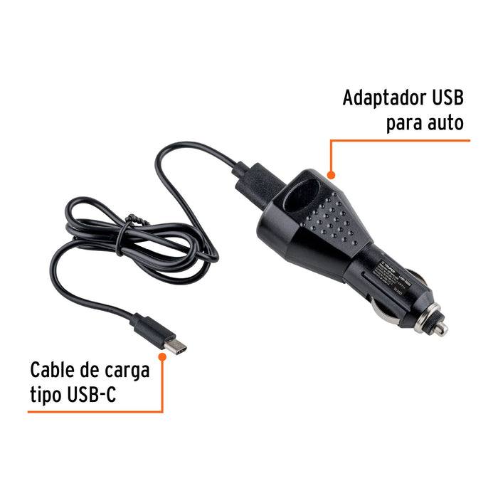 Lámpara de LED 2000 lm recargable alta potencia, Truper 102418 LARE-2000
