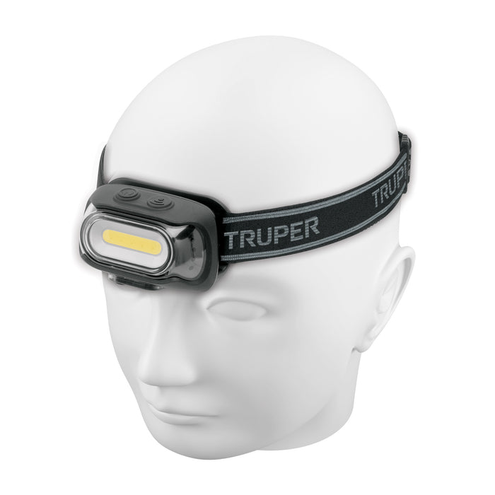 Linterna de minero 460 lm recargable con sensor, Truper Código: 103086