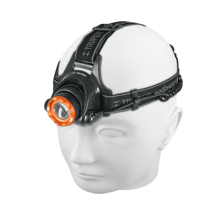 Linterna de minero 1 LED 800 lm de 4 pilas AA, Truper Expert 11853 LI-CA-800X