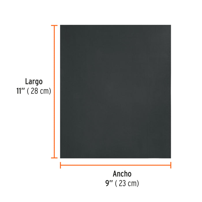 Lija de agua grano 120 de carburo de silicio, Truper 11620 LIAG-120