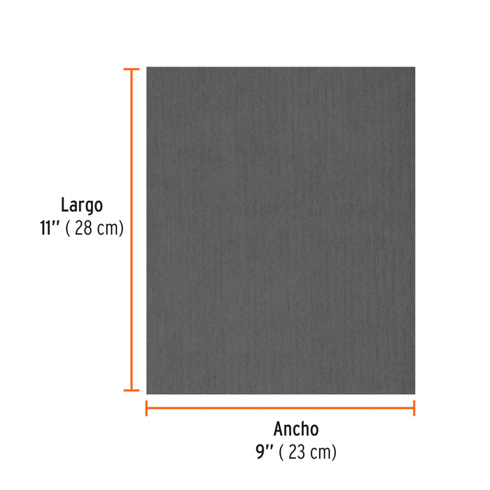 Lija de agua grano 1500 microfina carburo de silicio, Truper 11647 LIAG-1500