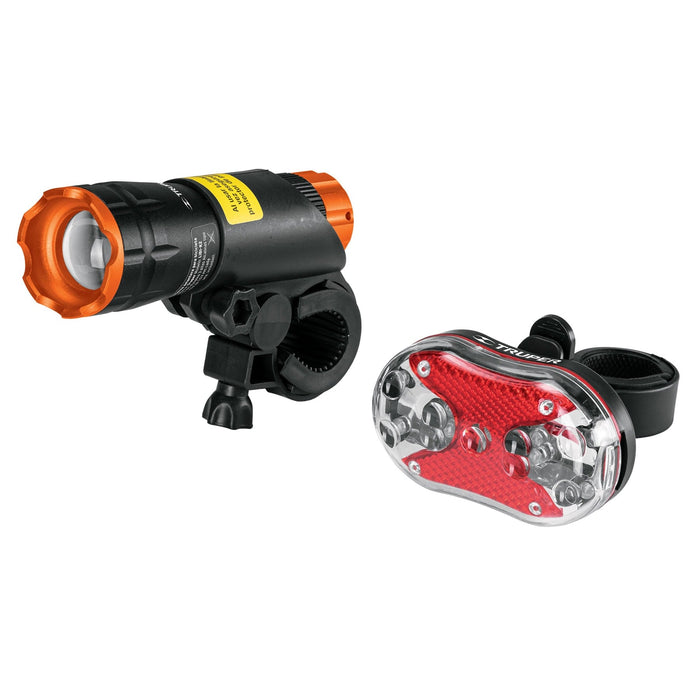 Juego de linterna delantera y trasera para bicicleta, Truper 16798 LIBI-K2