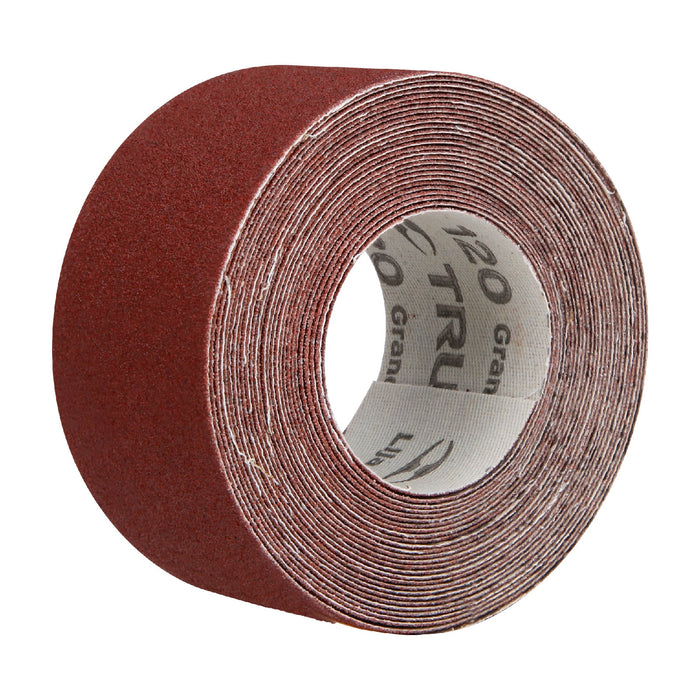 Rollo de 5 m de lija para plomero grano 120 ancho 1-1/2' Código: 100661