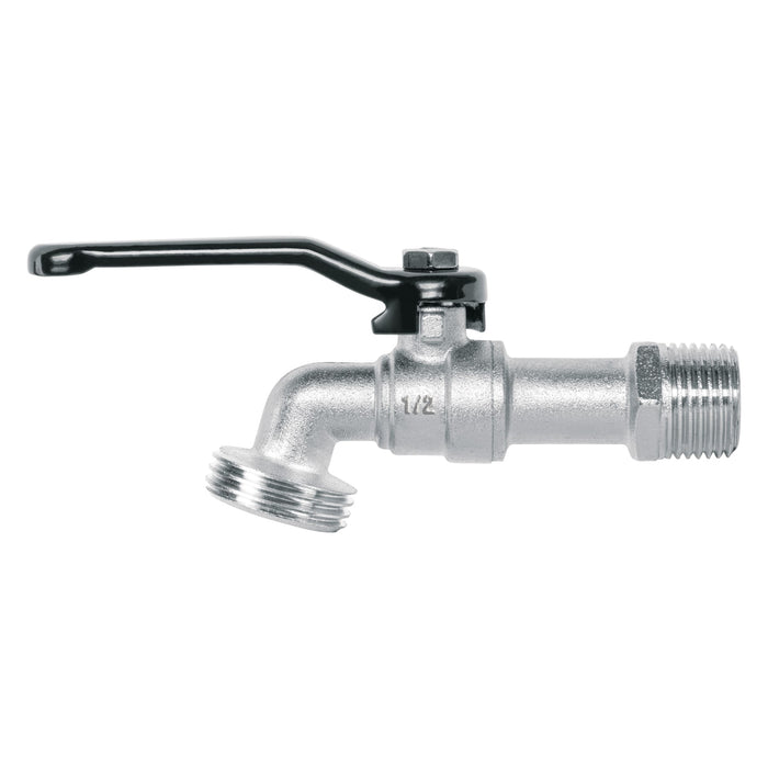 Llave de esfera de zinc 1/2', 110 g, s/adaptador, Pretul 28200 LL-21PS