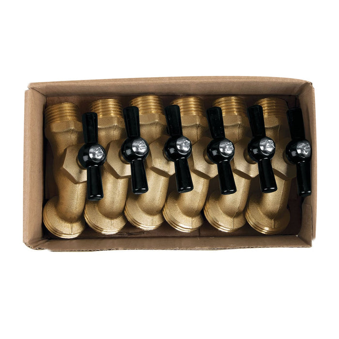 Llave para manguera, de latón, 100 g, entrada 1/2', Pretul 22146 LL-JAR-P