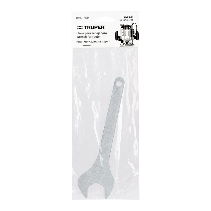 Llave para ROU-NX3 y ROU-N3, Truper 101702 LL-ROU-N