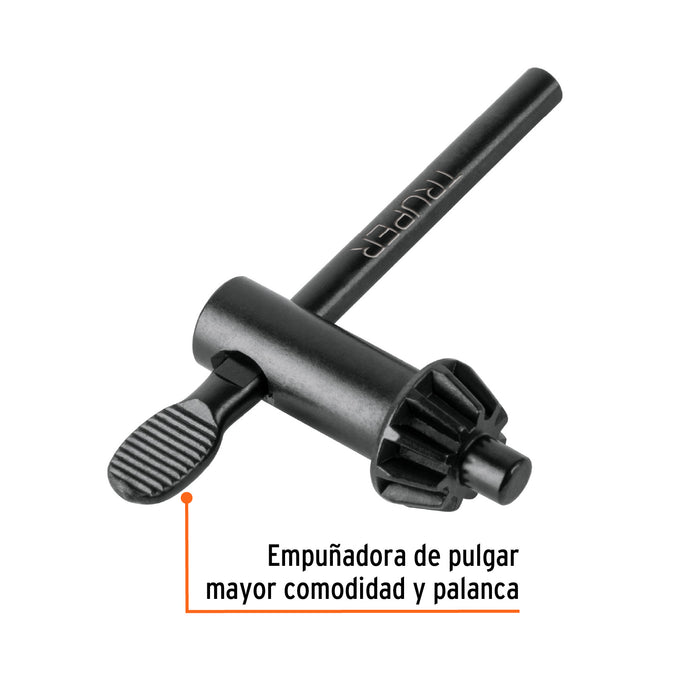 Llave para broquero de 1/2' de taladro de piso, Truper Código: 16558