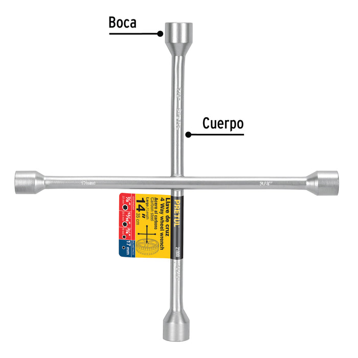 Llave de cruz 14' galvanizada, Pretul 21800 LLCR-14P