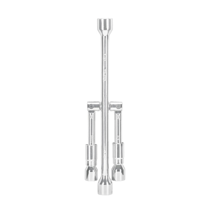 Llave de cruz 14' pulida y cromada, Truper 102635 LLCR-14