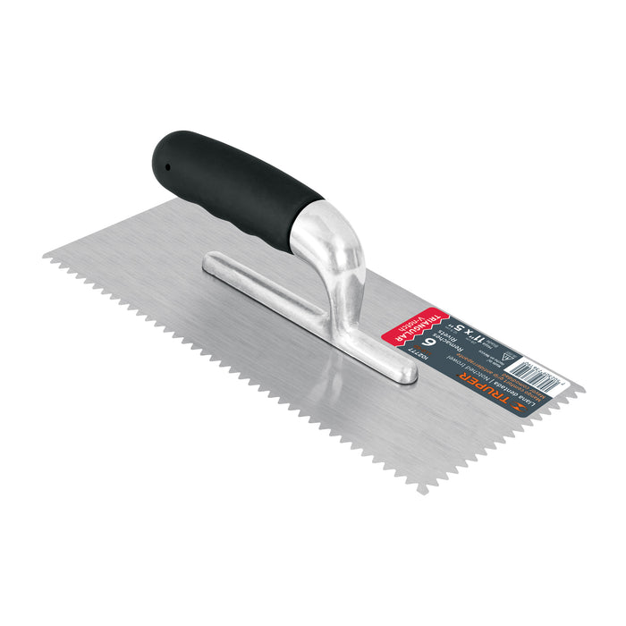 Llana 11' dentado triangular, 6 remaches, mgo comfort grip 102777 LLG-6D