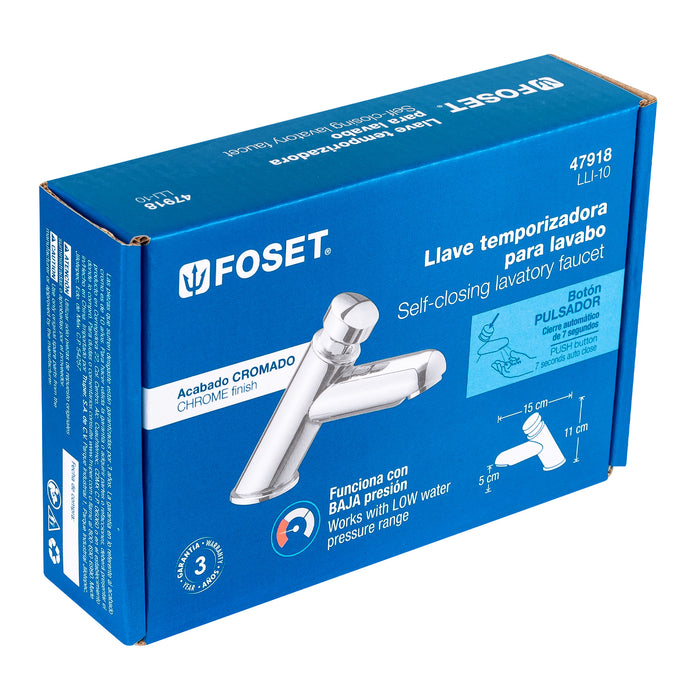Llave temporizadora para lavabo, Foset 47918