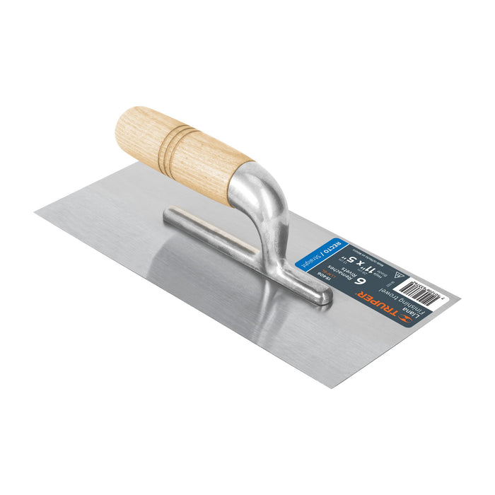 Llana 11' canto recto, 6 remaches, mgo madera, Truper 15406 LLM-6L