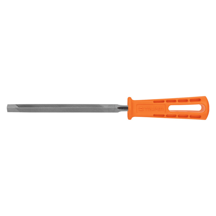 Lima triángular 6' para machete, 36 dpp, con mango, Truper 10918 LTR-6M