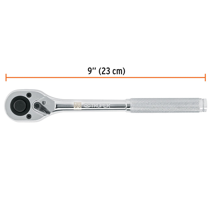 Matraca cuadro 1/2' cabeza de pera de liberación rápida 13410 M-1249