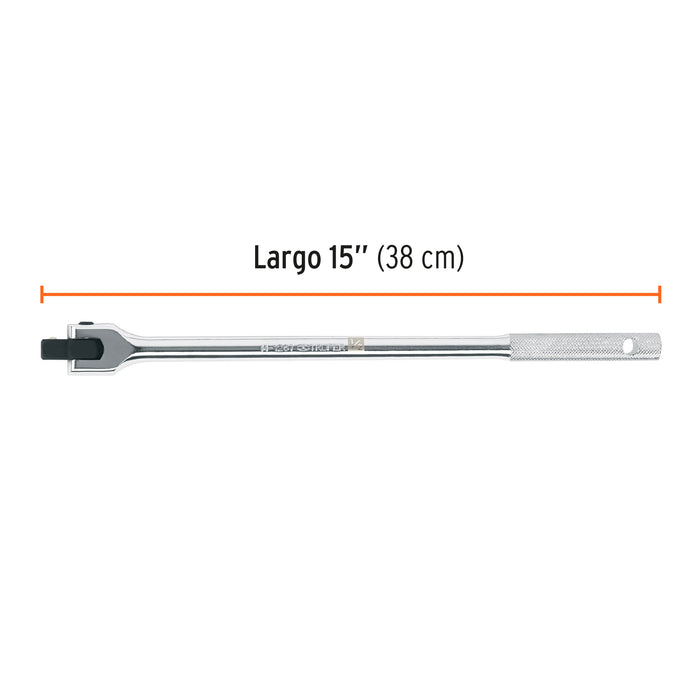 Mango articulado con cuadro de 1/2', largo 15', Truper 13923 M-1267